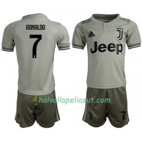 Jalkapallo Pelipaidat Juventus Ronaldo 7 Lasten Vieraspaita 2018-2019 Lyhythihainen